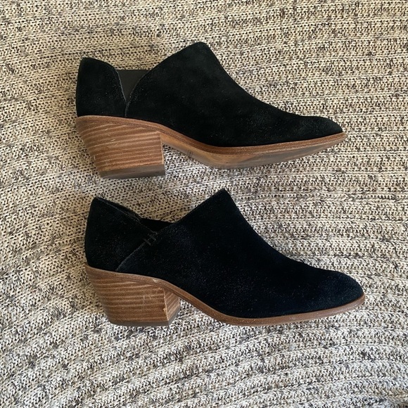 Vince Camuto Ankle Booties in Black Suede - Picture 4 of 6